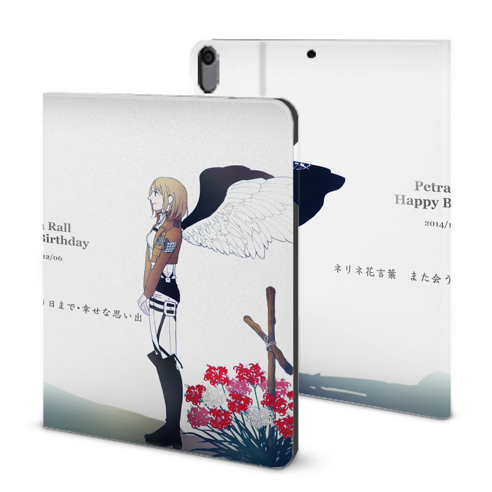 （画像用） 進撃の巨人 Attack on Titan IPad ケース ブック型 PUレザー TPU 耐衝撃 軽量 薄型 ペン収納なし 全面保護 IPad 各モデル対応